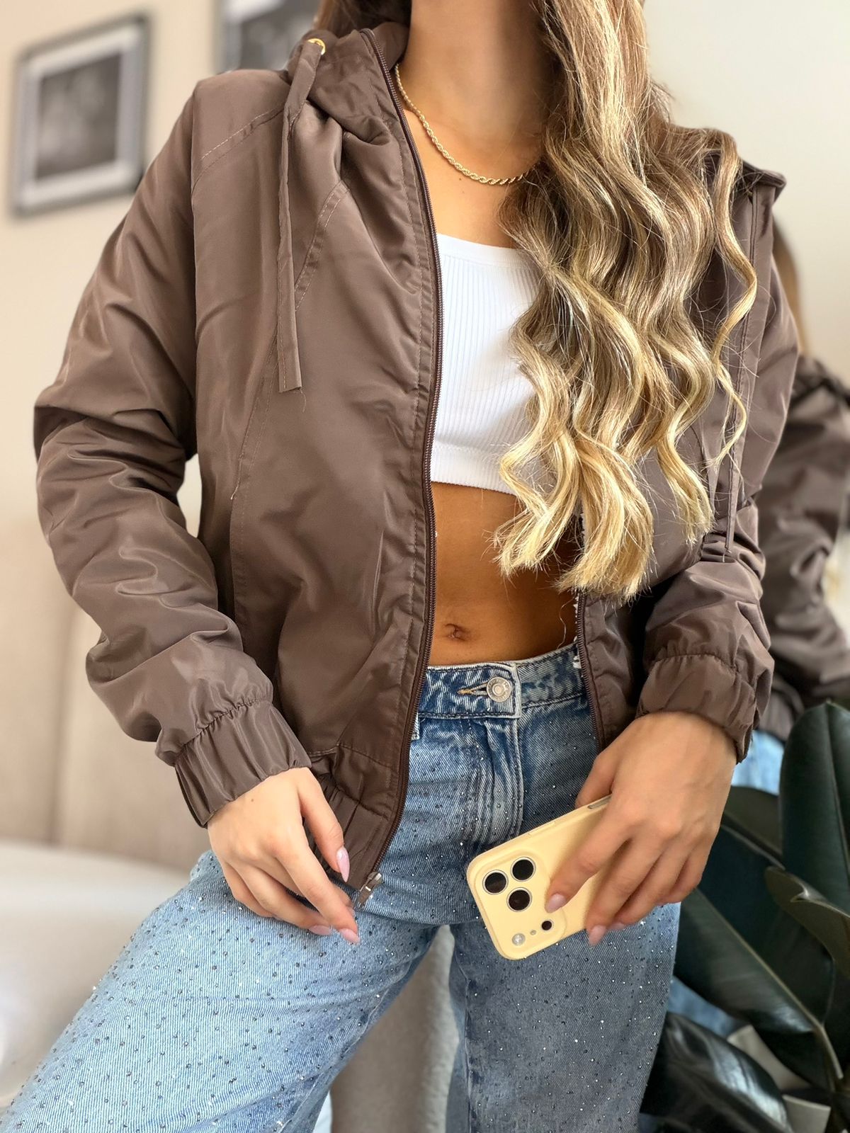CHAQUETA ANTIFLUIDO OVEJERA CLÁSICA