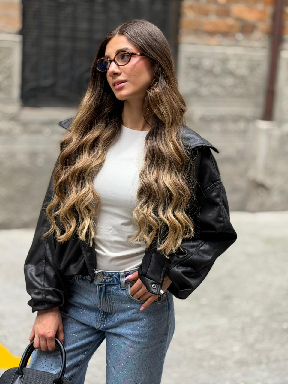 CHAQUETA GAMUZA OVERSIZE