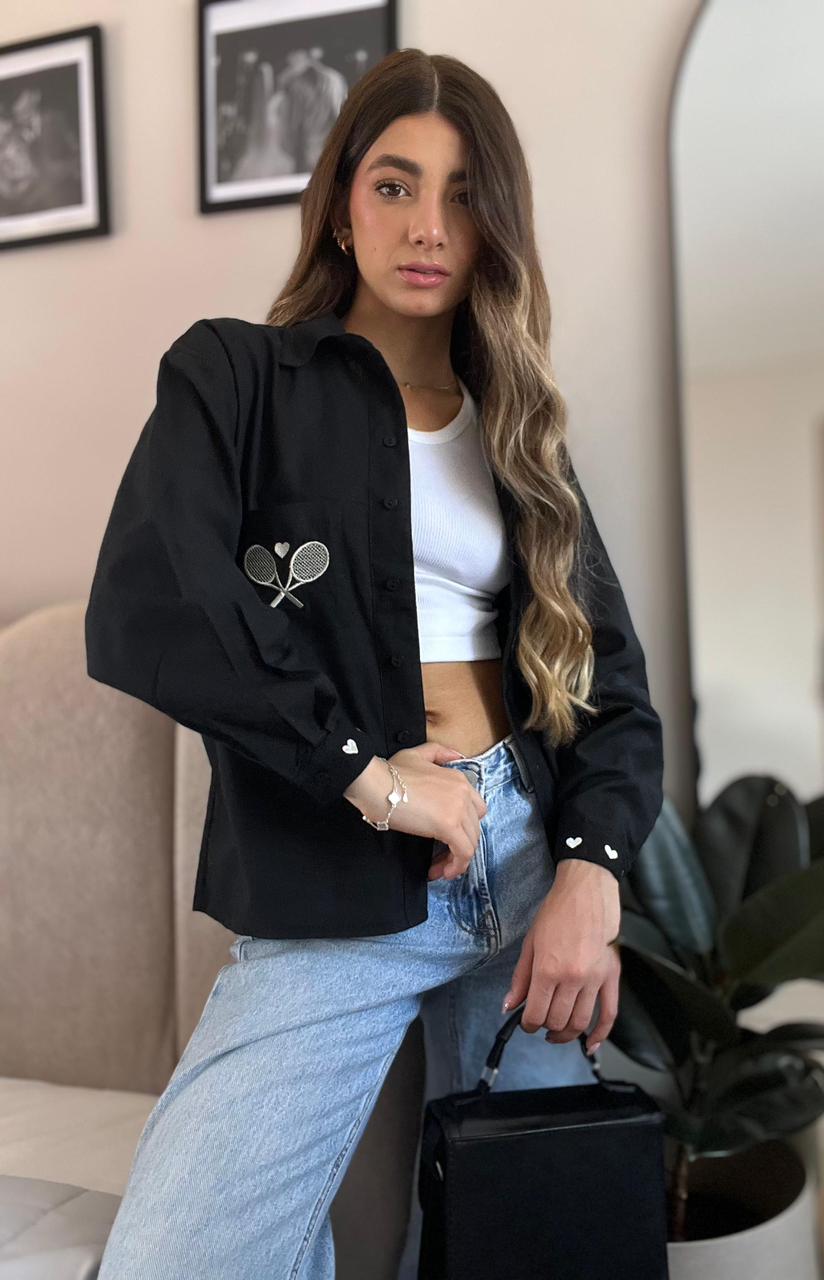 BLUSA LINO RACKETA
