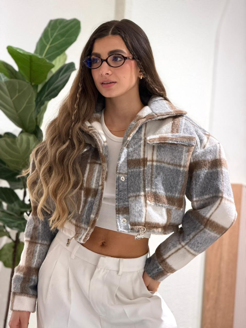 CHAQUETA PAÑO CUADROS