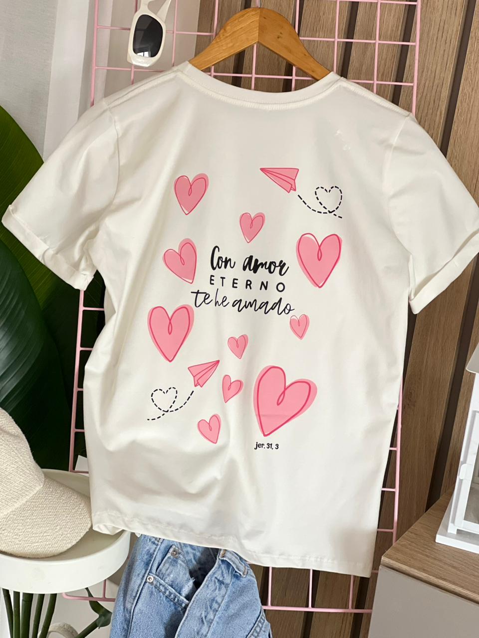 T- SHIRT GRÁFICA MUJER  AMOR ETERNO