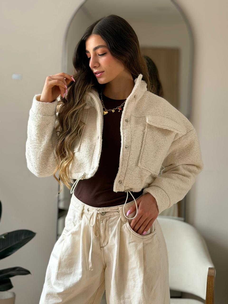 CHAQUETA PAÑO ALPACA