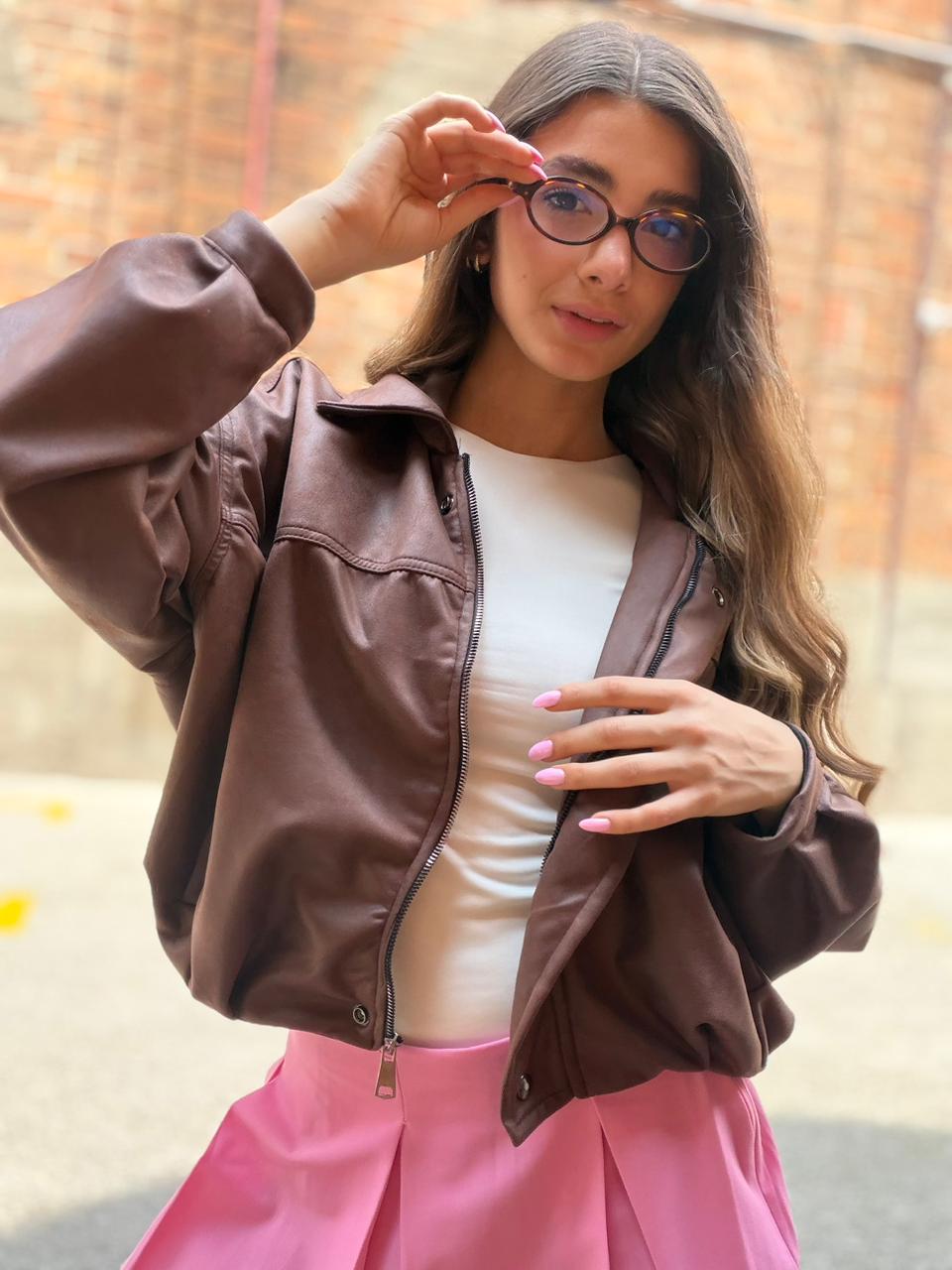 CHAQUETA GAMUZA OVERSIZE