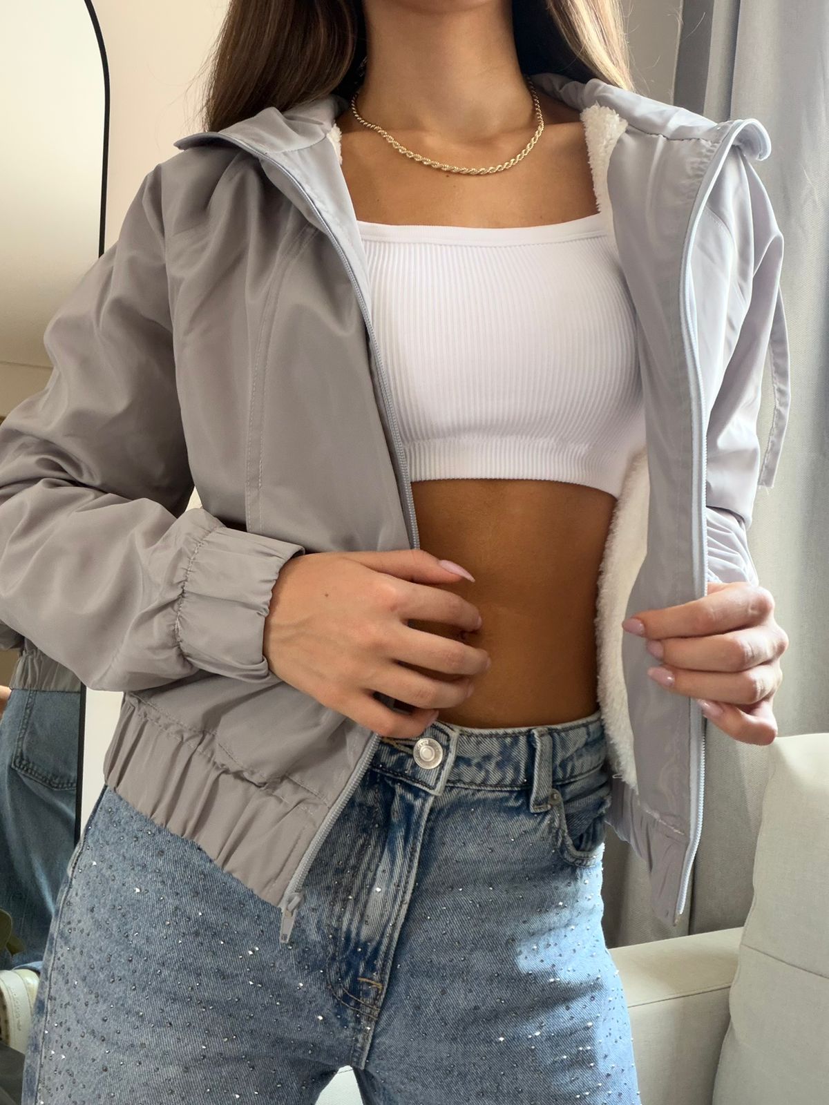 CHAQUETA ANTIFLUIDO OVEJERA CLÁSICA