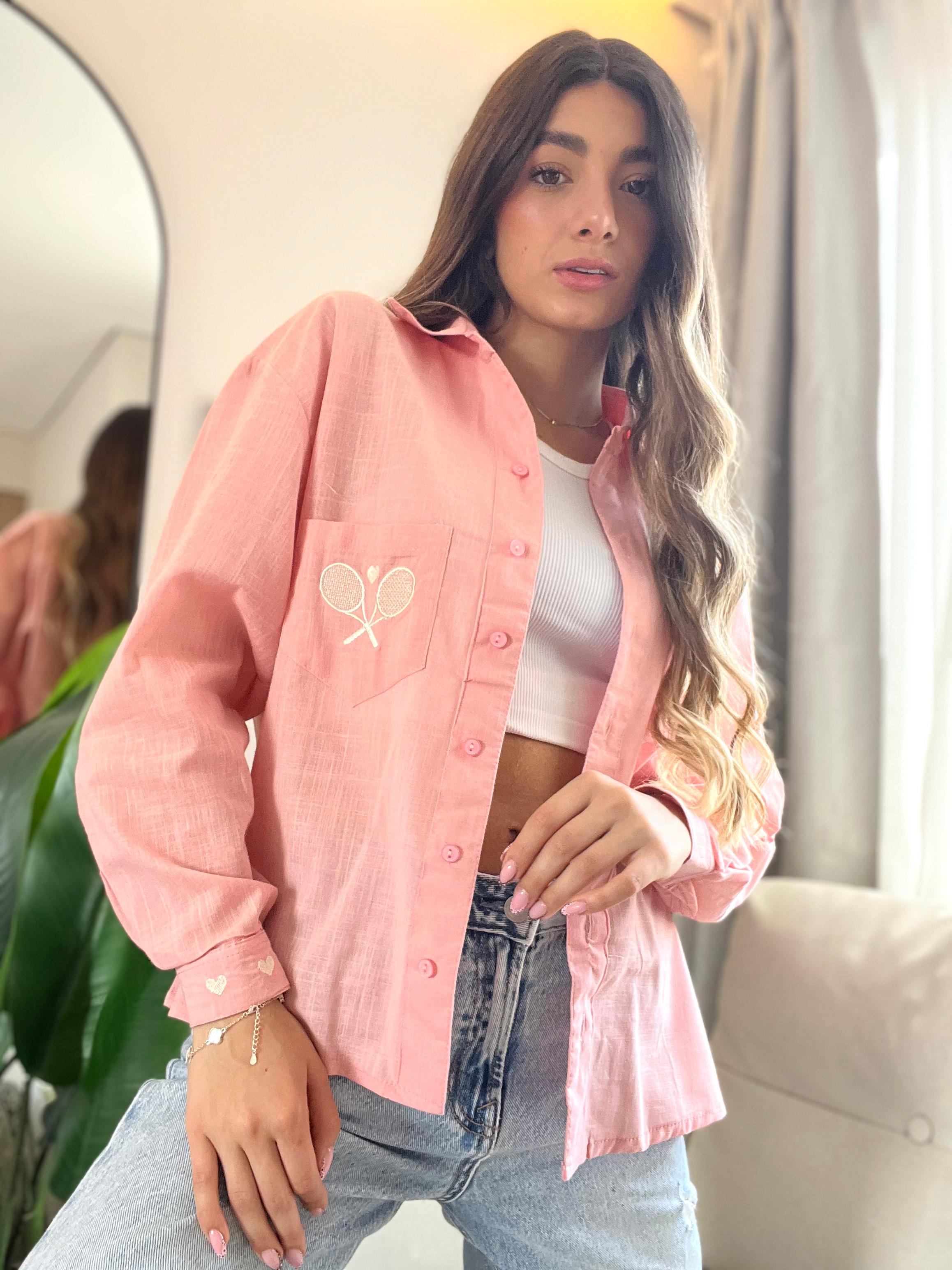 BLUSA LINO RACKETA