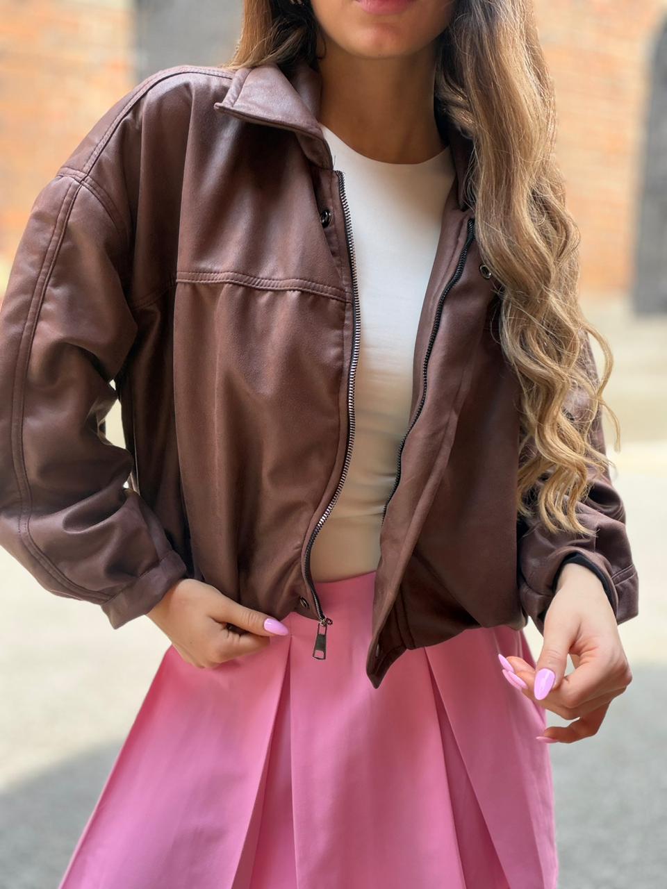 CHAQUETA GAMUZA OVERSIZE