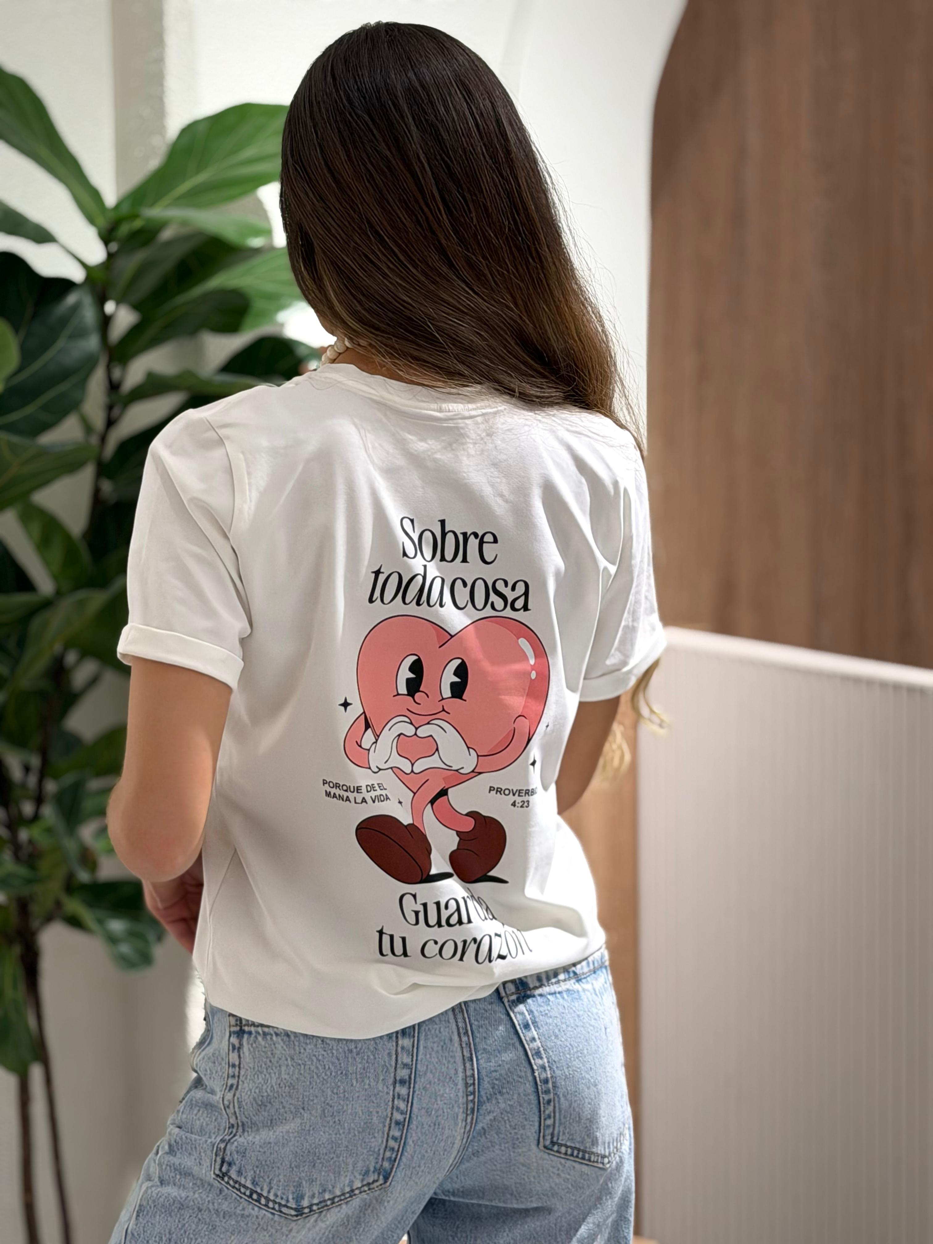 CAMISETA GUARDA TU CORAZÓN