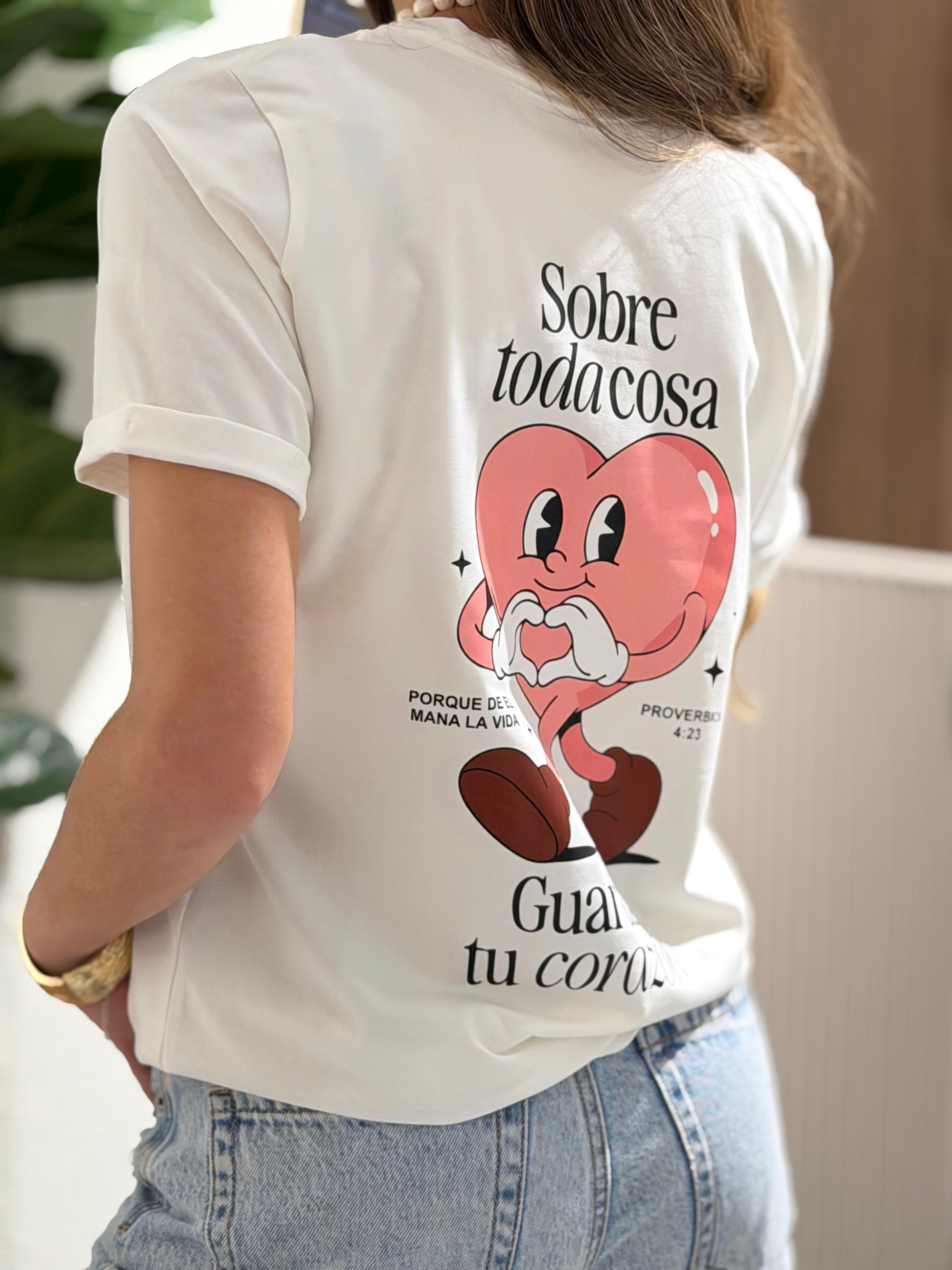 CAMISETA GUARDA TU CORAZÓN