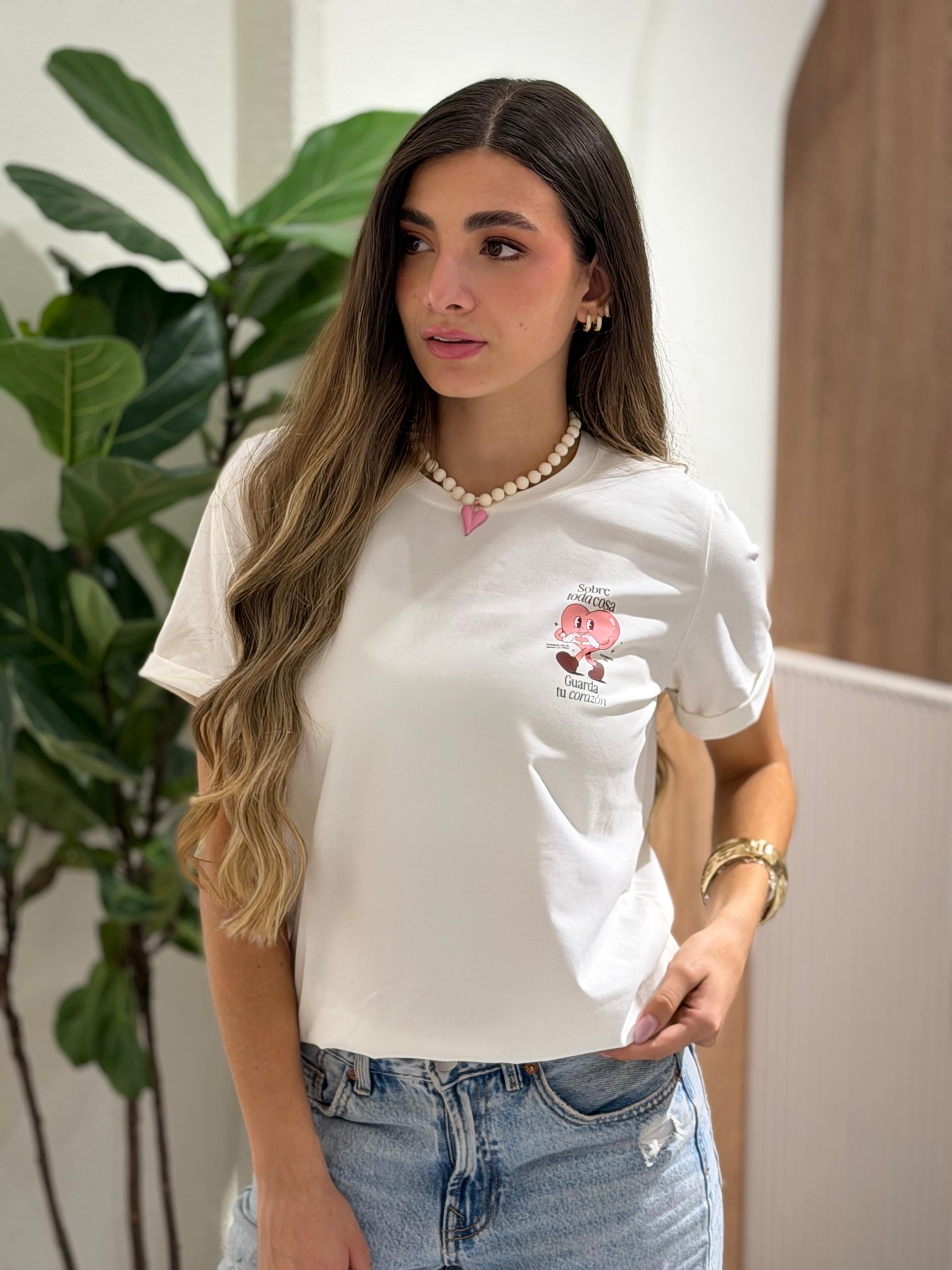CAMISETA GUARDA TU CORAZÓN
