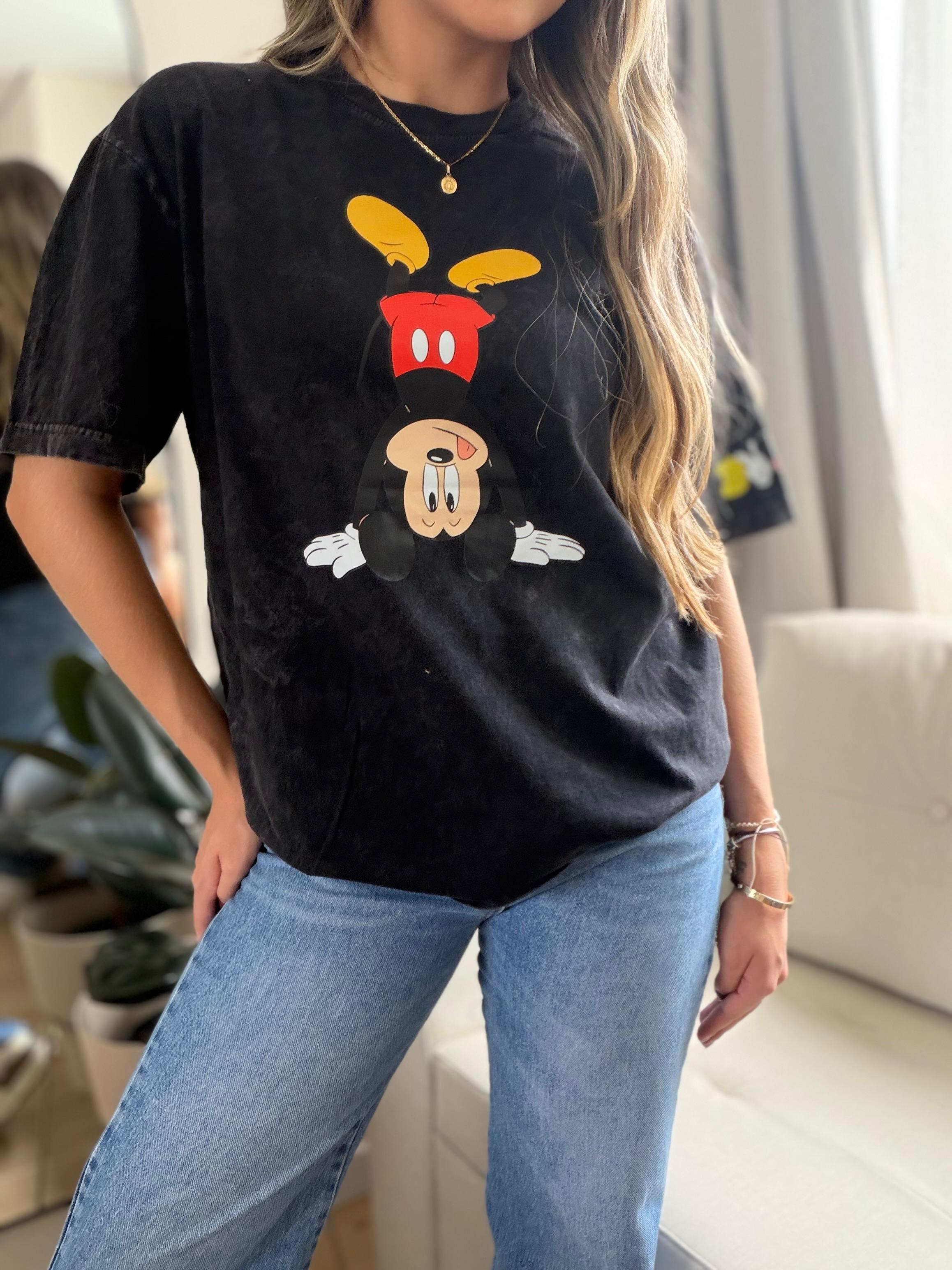 CAMISETA OVERSIZE EFECTO WASHED MICKEY