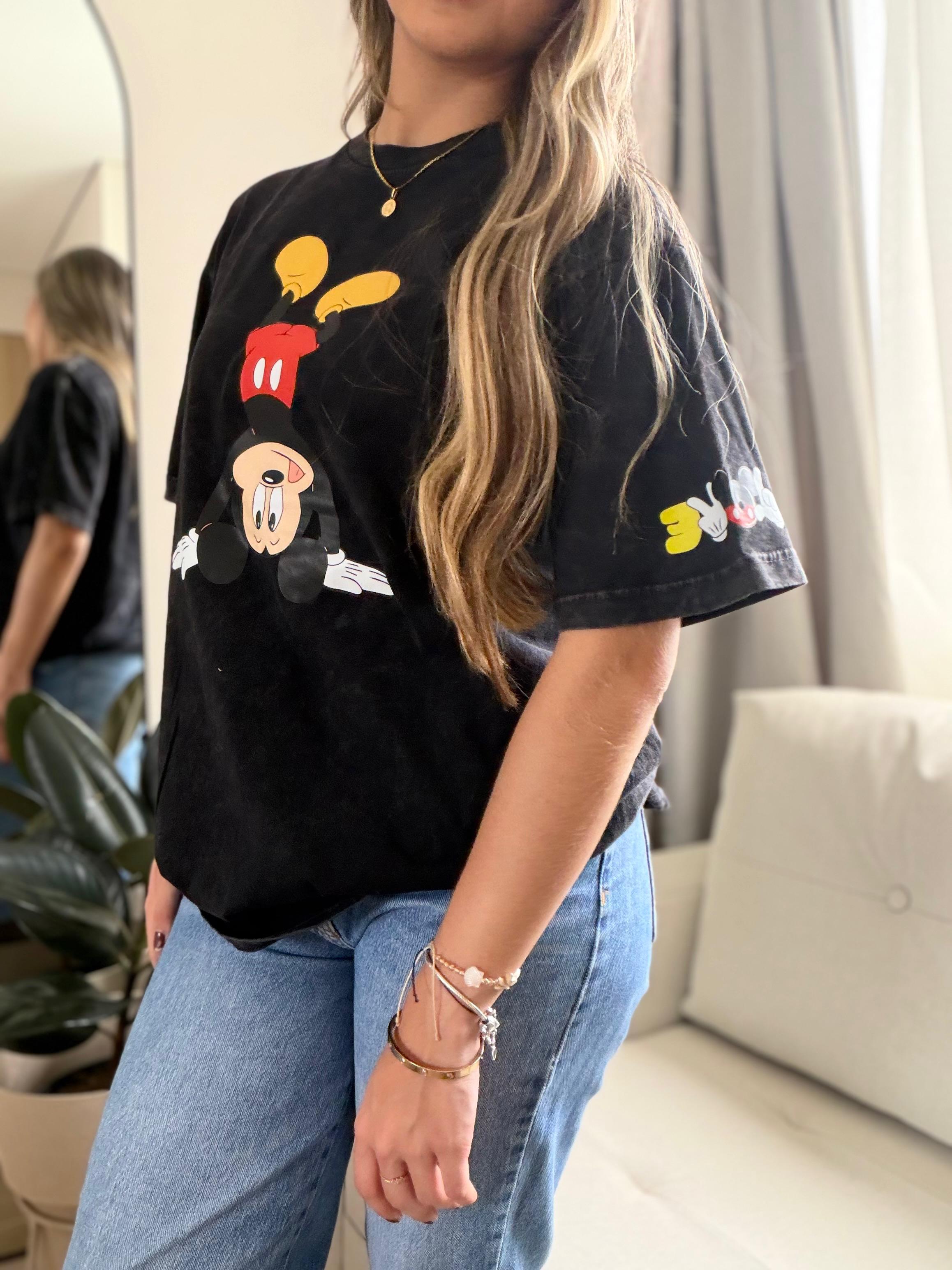 CAMISETA OVERSIZE EFECTO WASHED MICKEY