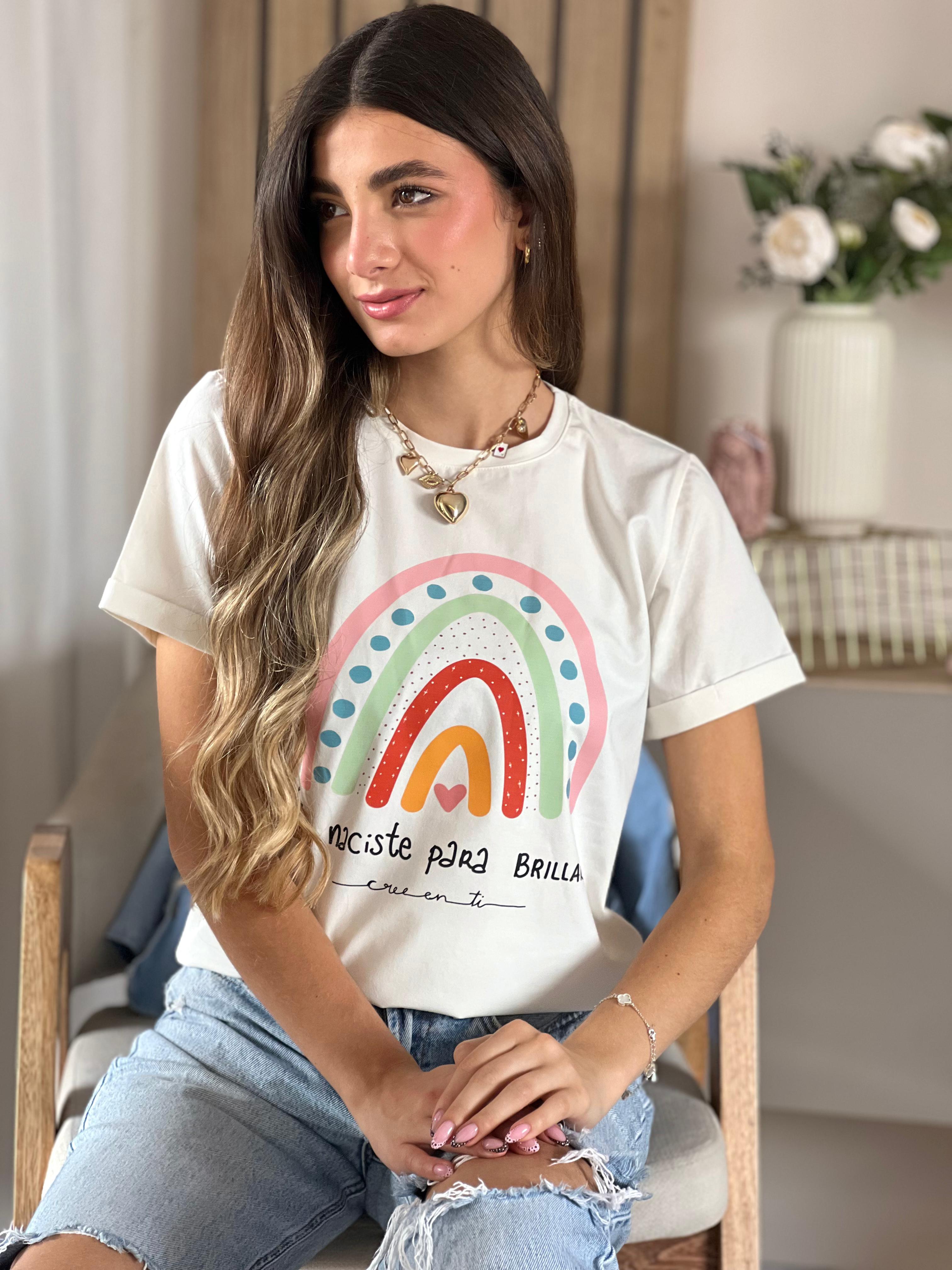 CAMISETA TELA FRÍA GRÁFICA ARCOIRÍS