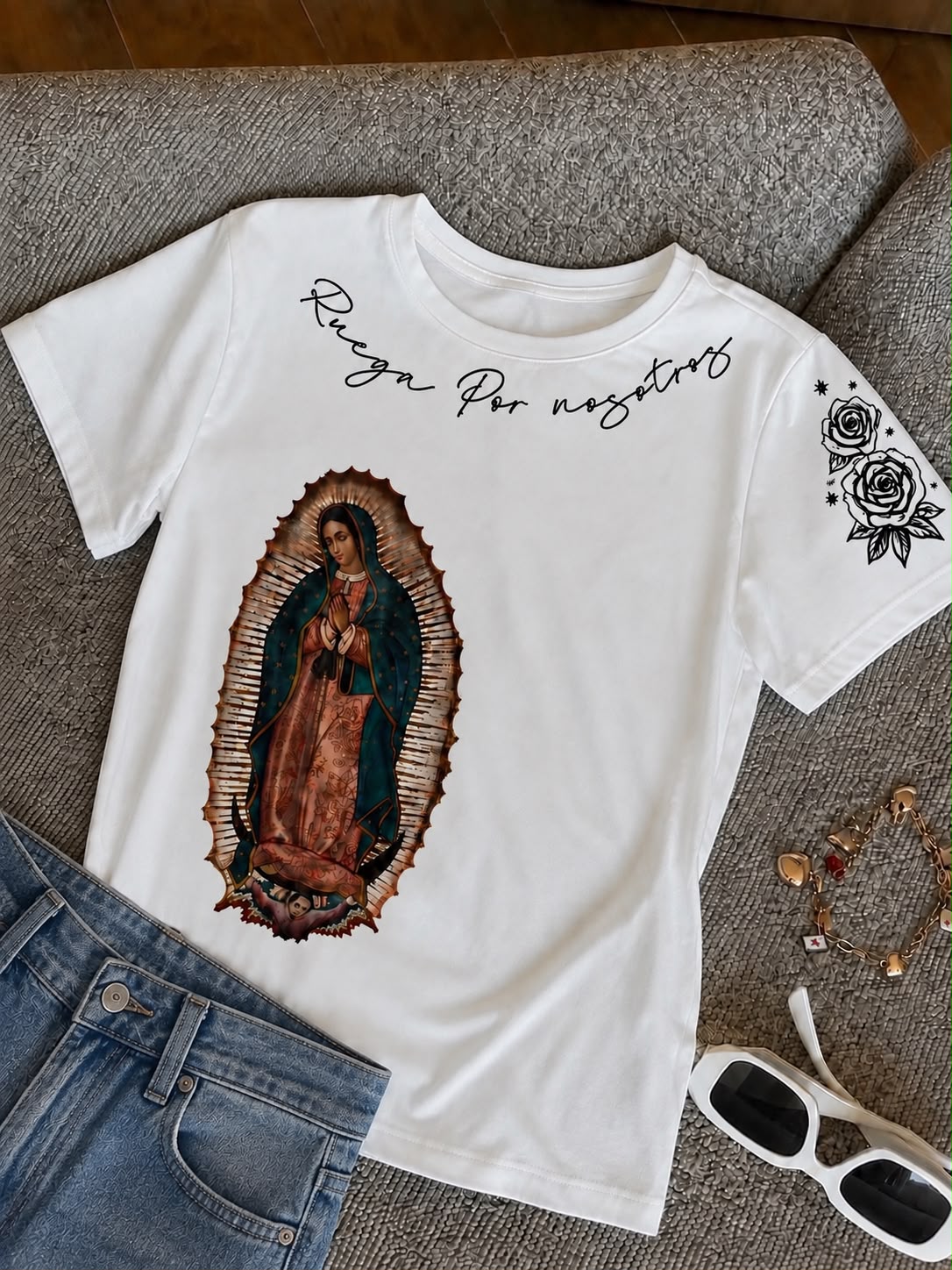 CAMISETA TELA FRÍA VIRGEN DE GUADALUPE