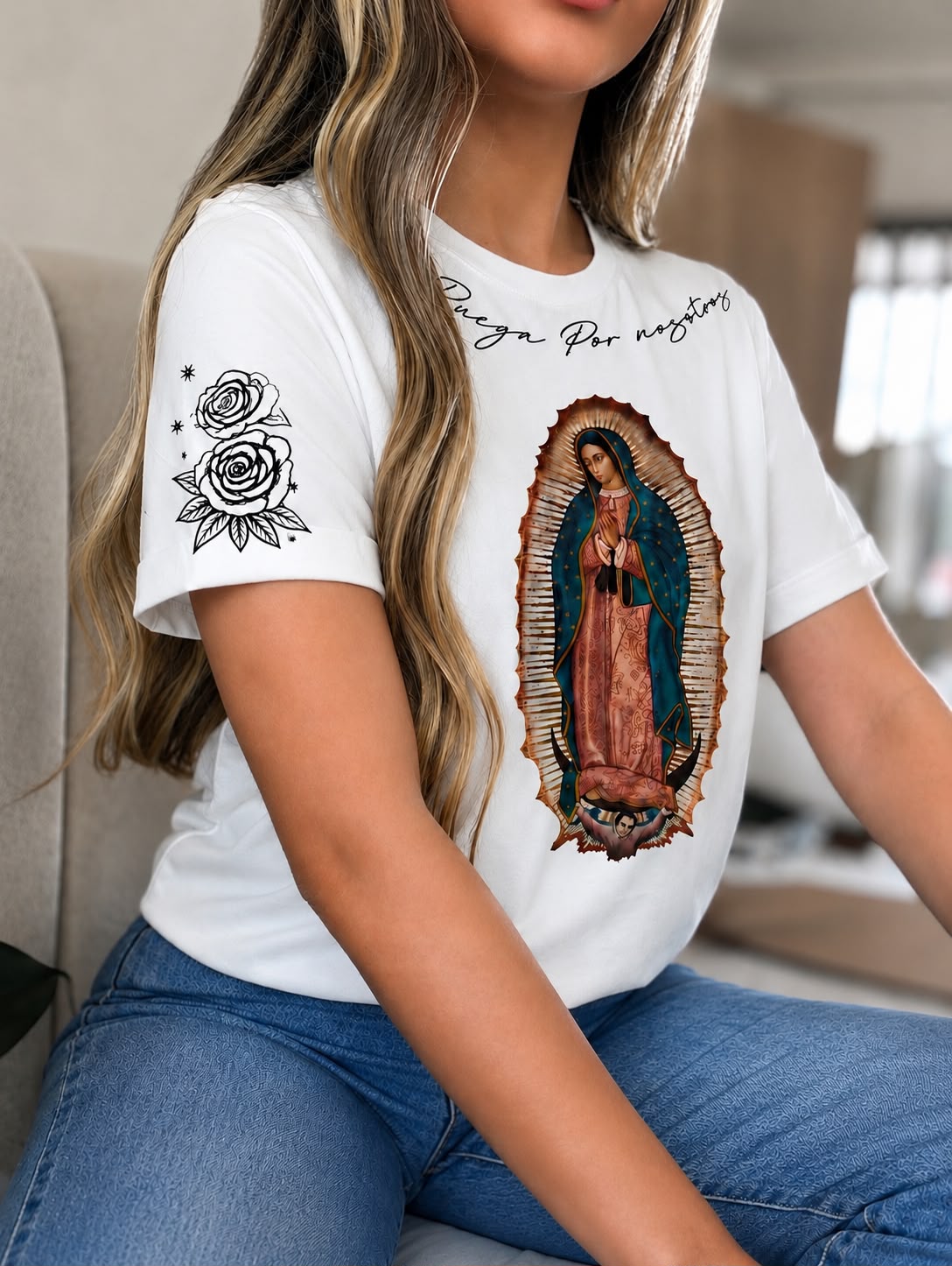 CAMISETA TELA FRÍA VIRGEN DE GUADALUPE