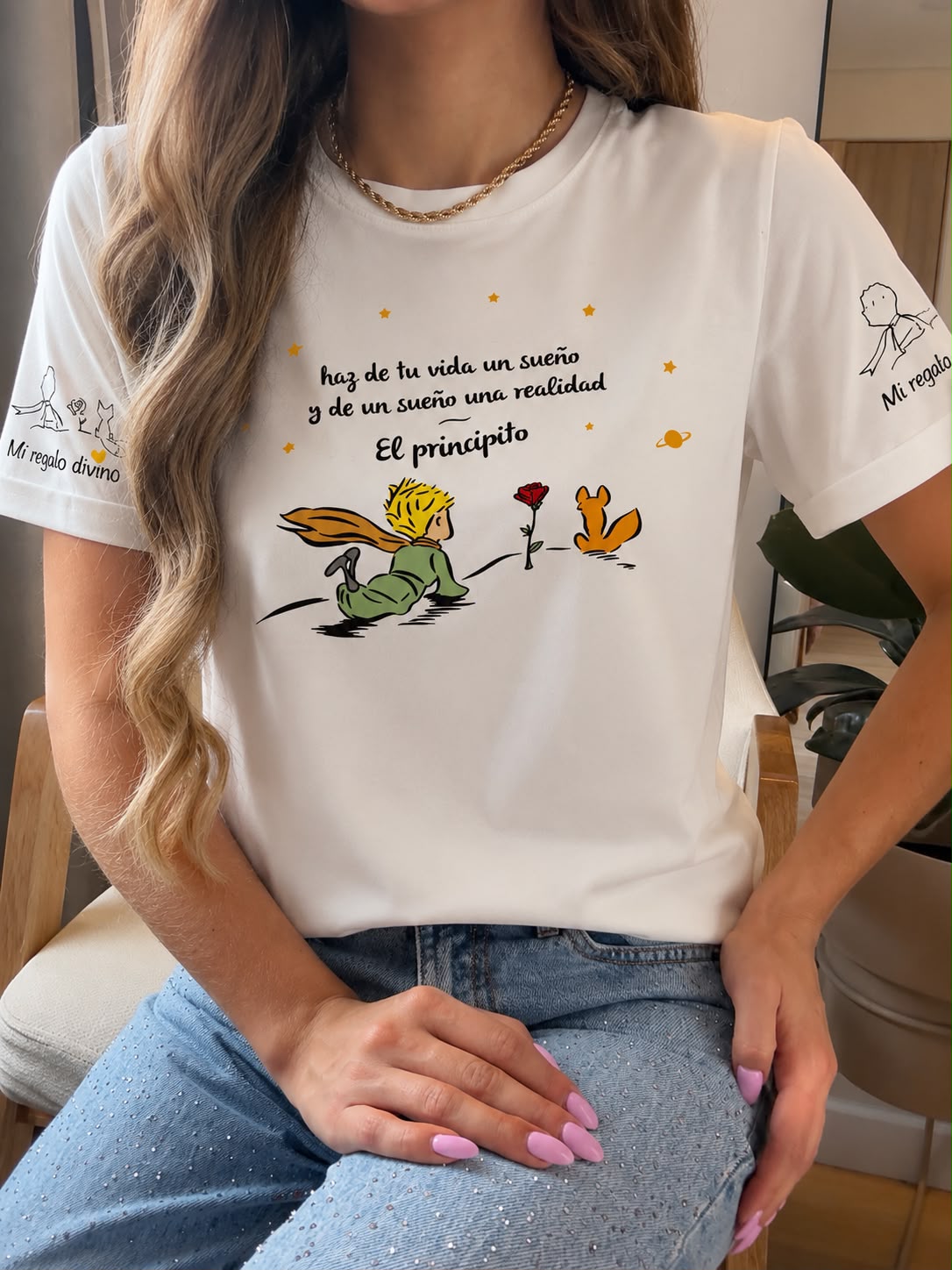 CAMISETA TELA FRÍA PRINCIPITO FLOR