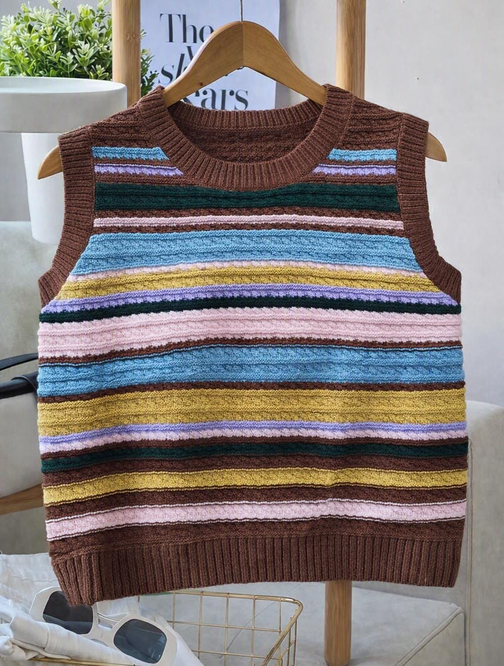 CHALECO TEJIDO COLORES