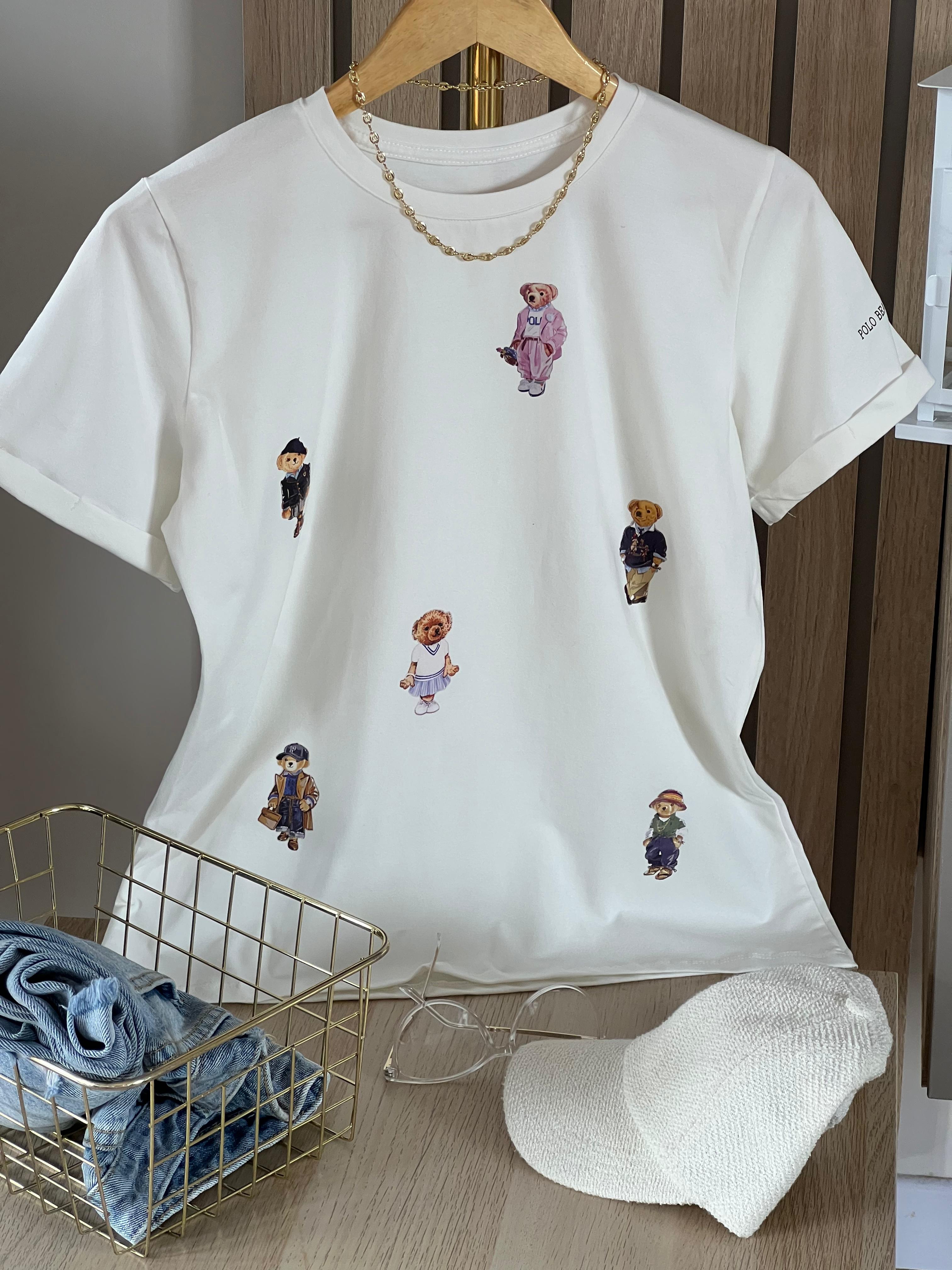 CAMISETA TELA FRÍA GRÁFICA BEAR