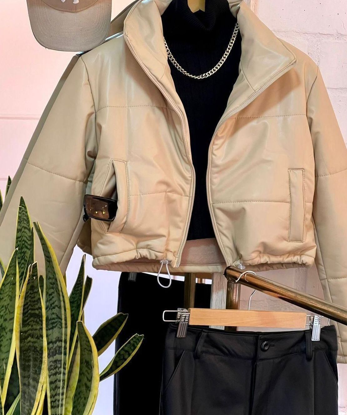 CHAQUETA BOMPER CUERINA