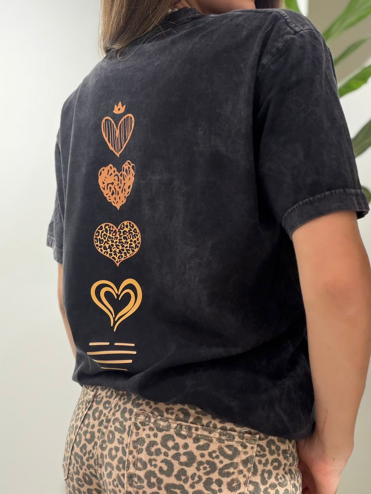 CAMISETA OVERSIZE EFECTO WASHED LOVERS PRINT