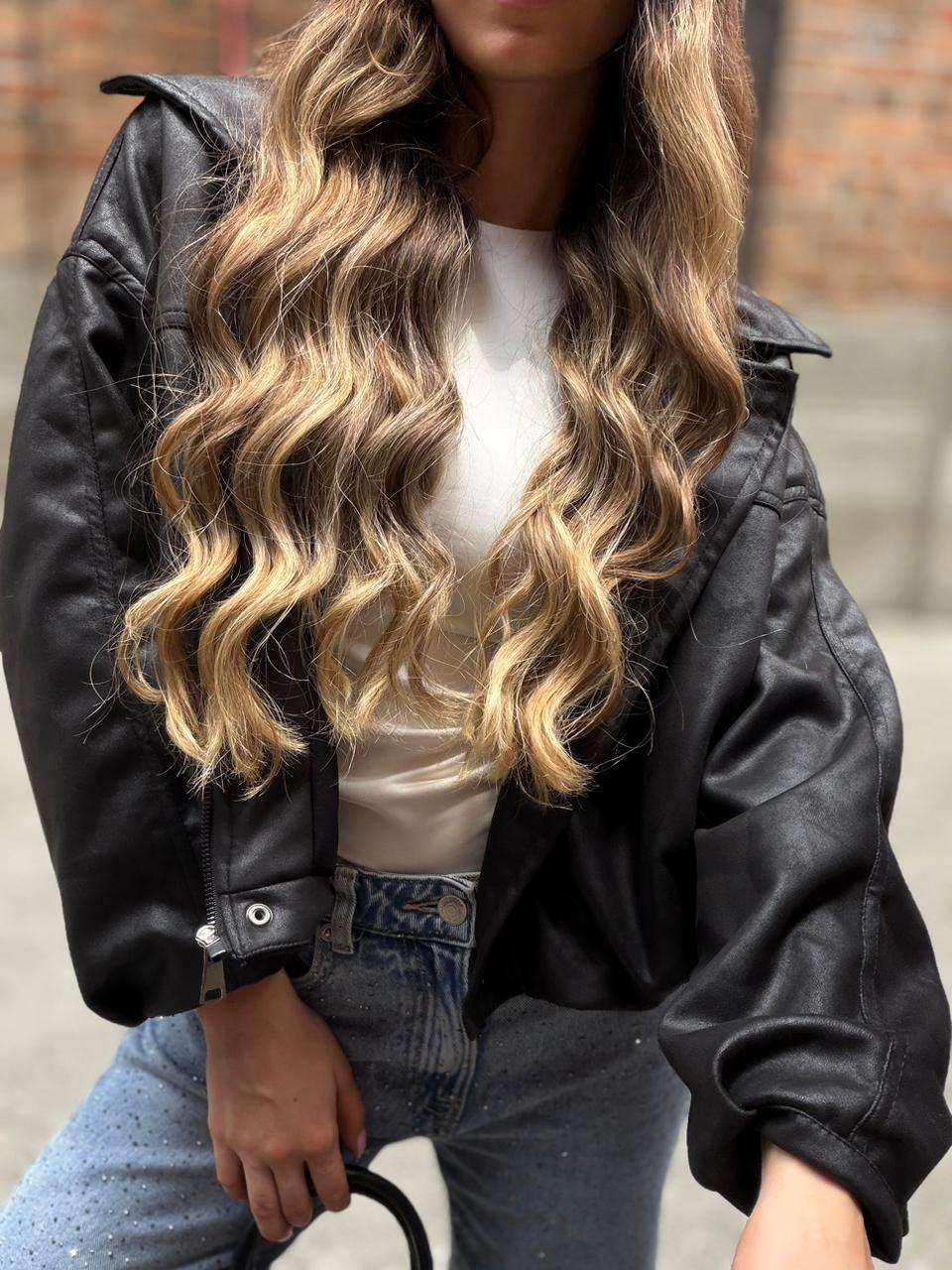 CHAQUETA GAMUZA OVERSIZE