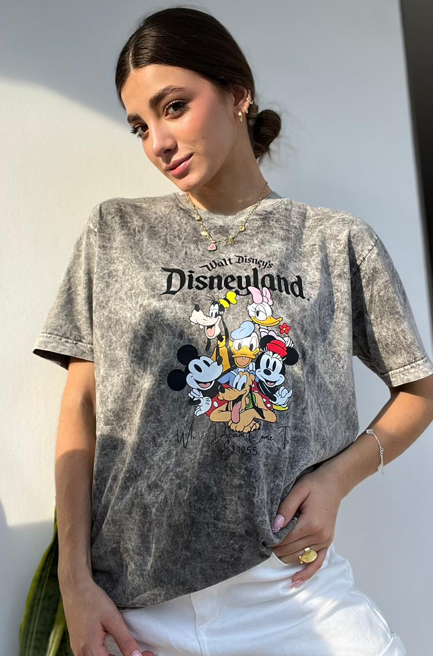 CAMISETA OVERSIZE EFECTO WASHED FAMILY DISNEYLAND