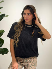 CAMISETA OVERSIZE EFECTO WASHED LOVERS PRINT