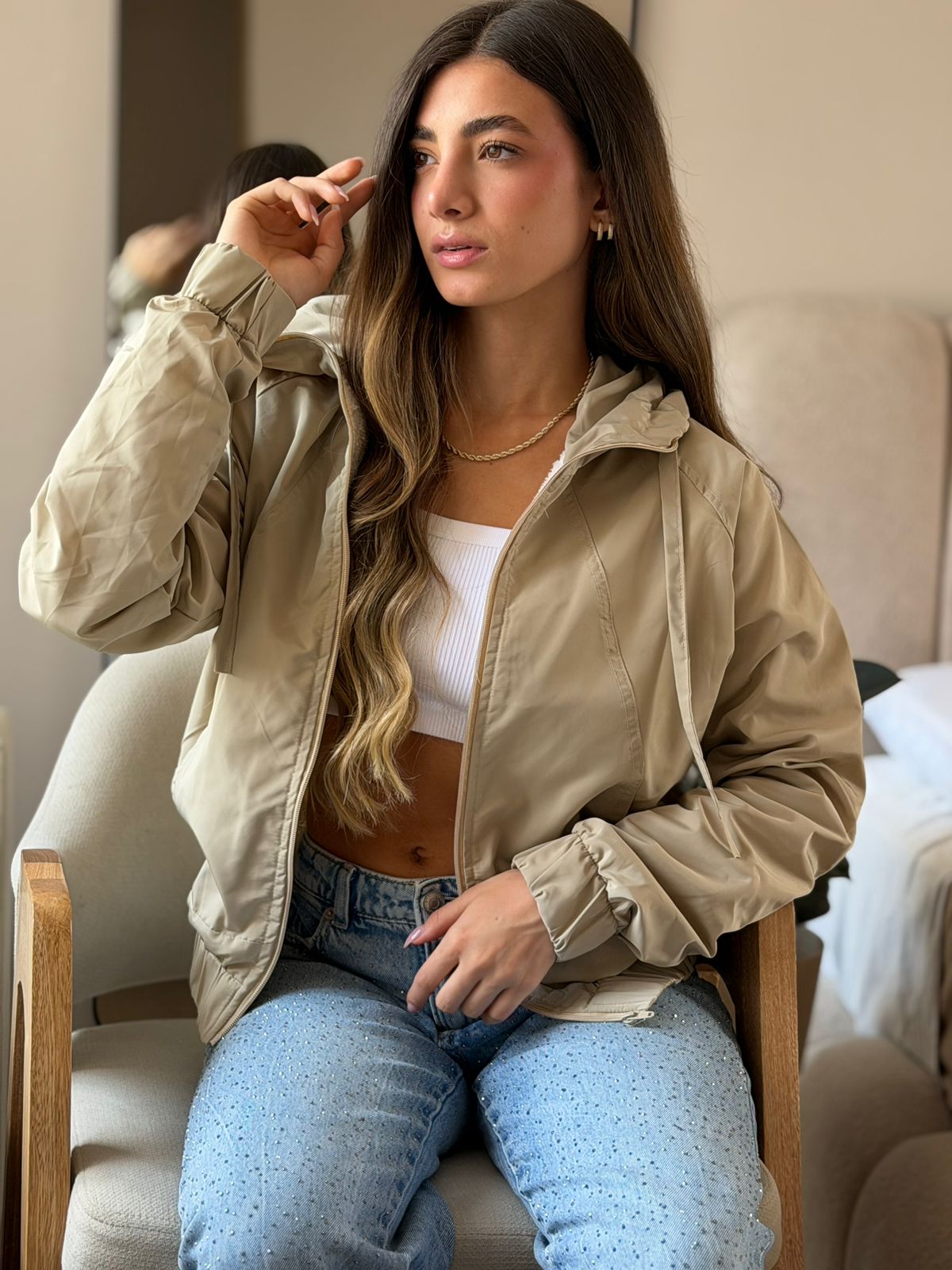 CHAQUETA ANTIFLUIDO OVEJERA CLÁSICA