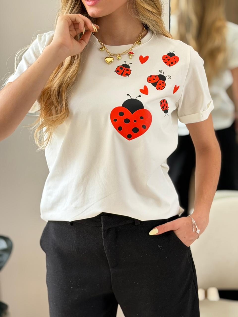 T’SHIRT BÁSICA TELA FRÍA MARIQUITAS